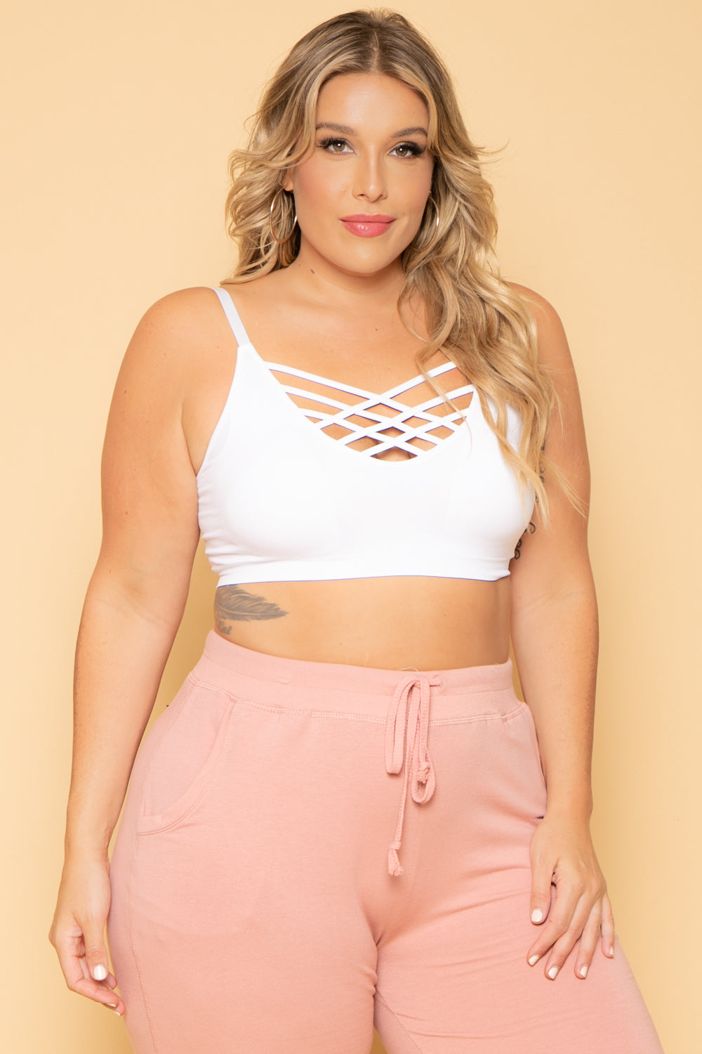 Ambiance Bottoms Plus Size Sweat Jogger - Mauve